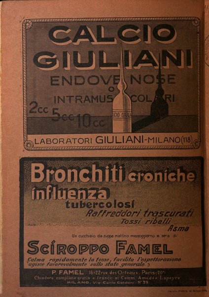 Rivista di patologia e clinica della tubercolosi organo ufficiale della Società italiana fascista di studi scientifici sulla tubercolosi