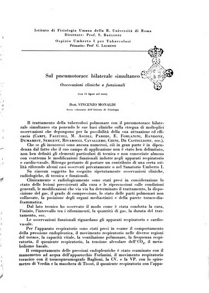 Rivista di patologia e clinica della tubercolosi organo ufficiale della Società italiana fascista di studi scientifici sulla tubercolosi