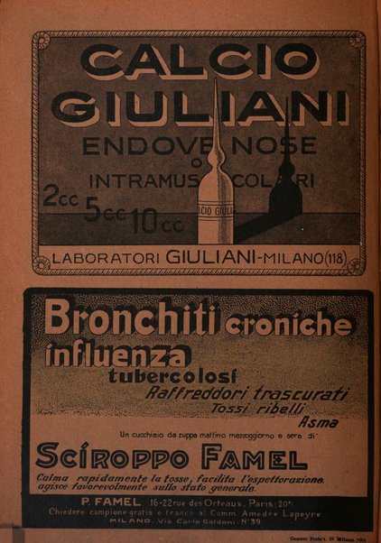 Rivista di patologia e clinica della tubercolosi organo ufficiale della Società italiana fascista di studi scientifici sulla tubercolosi