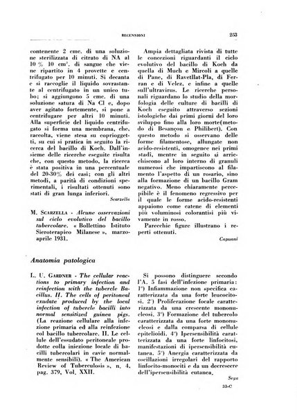 Rivista di patologia e clinica della tubercolosi organo ufficiale della Società italiana fascista di studi scientifici sulla tubercolosi