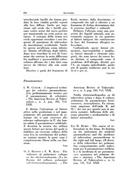 Rivista di patologia e clinica della tubercolosi organo ufficiale della Società italiana fascista di studi scientifici sulla tubercolosi