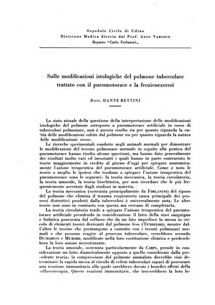 Rivista di patologia e clinica della tubercolosi organo ufficiale della Società italiana fascista di studi scientifici sulla tubercolosi