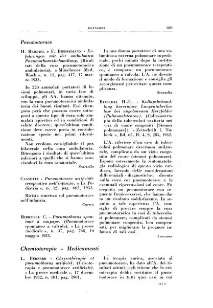 Rivista di patologia e clinica della tubercolosi organo ufficiale della Società italiana fascista di studi scientifici sulla tubercolosi