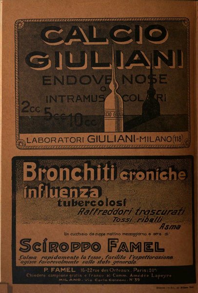 Rivista di patologia e clinica della tubercolosi organo ufficiale della Società italiana fascista di studi scientifici sulla tubercolosi