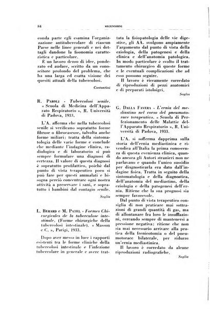 Rivista di patologia e clinica della tubercolosi organo ufficiale della Società italiana fascista di studi scientifici sulla tubercolosi