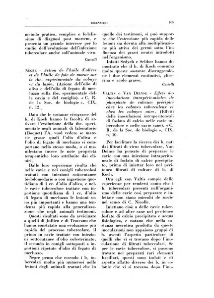 Rivista di patologia e clinica della tubercolosi organo ufficiale della Società italiana fascista di studi scientifici sulla tubercolosi