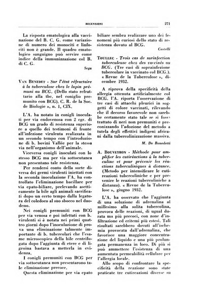 Rivista di patologia e clinica della tubercolosi organo ufficiale della Società italiana fascista di studi scientifici sulla tubercolosi