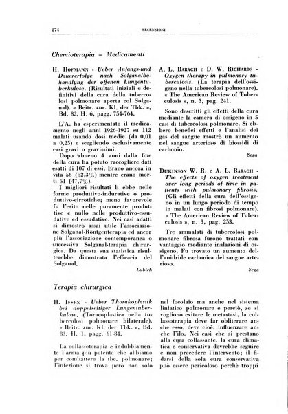 Rivista di patologia e clinica della tubercolosi organo ufficiale della Società italiana fascista di studi scientifici sulla tubercolosi