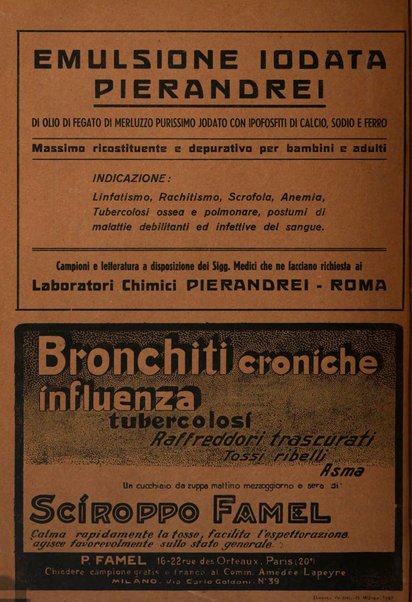 Rivista di patologia e clinica della tubercolosi organo ufficiale della Società italiana fascista di studi scientifici sulla tubercolosi