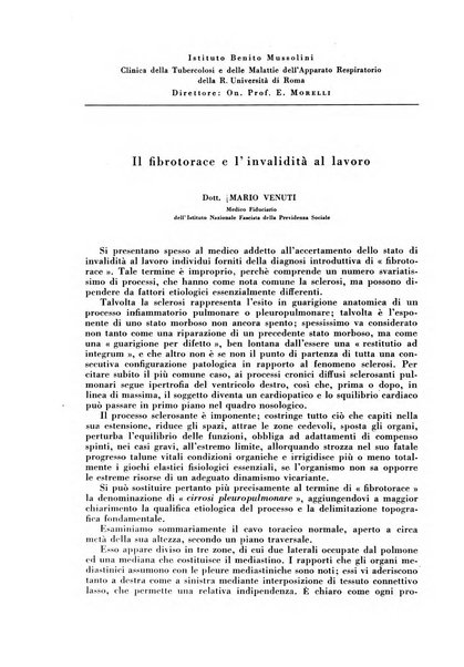 Rivista di patologia e clinica della tubercolosi organo ufficiale della Società italiana fascista di studi scientifici sulla tubercolosi