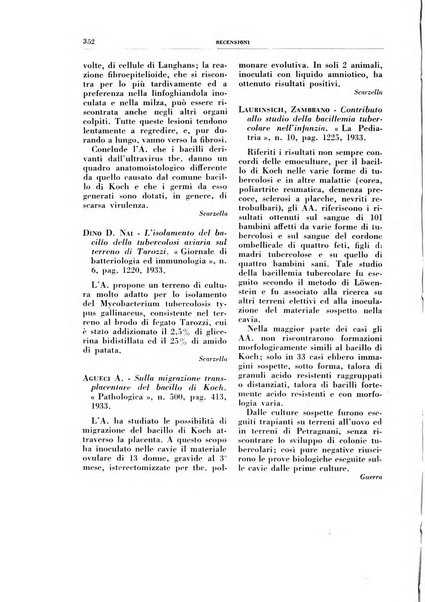 Rivista di patologia e clinica della tubercolosi organo ufficiale della Società italiana fascista di studi scientifici sulla tubercolosi