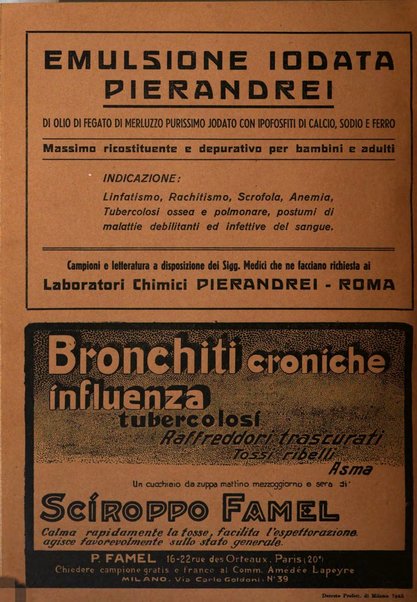 Rivista di patologia e clinica della tubercolosi organo ufficiale della Società italiana fascista di studi scientifici sulla tubercolosi