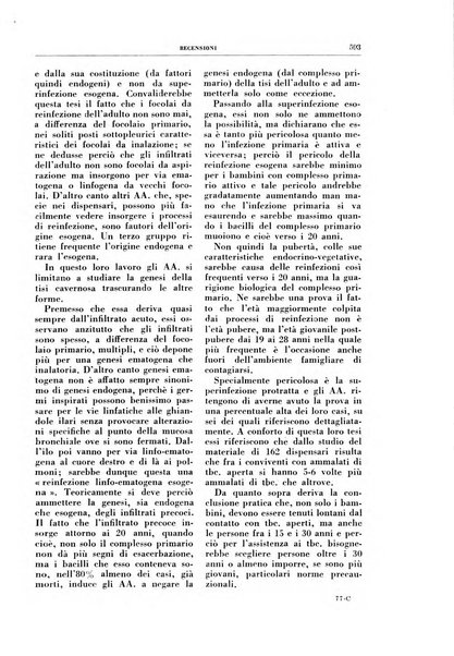 Rivista di patologia e clinica della tubercolosi organo ufficiale della Società italiana fascista di studi scientifici sulla tubercolosi