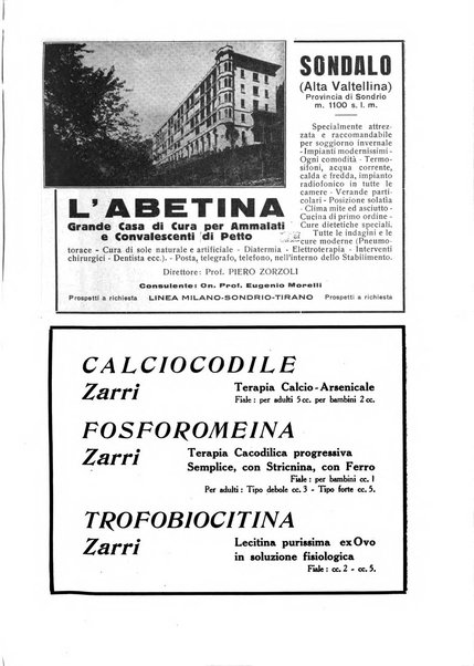 Rivista di patologia e clinica della tubercolosi organo ufficiale della Società italiana fascista di studi scientifici sulla tubercolosi