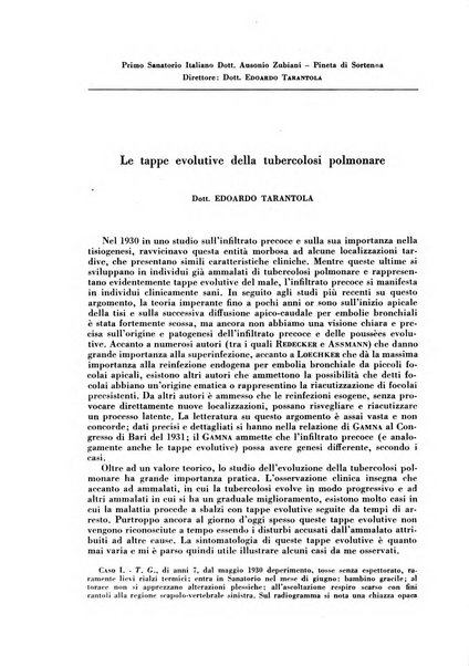 Rivista di patologia e clinica della tubercolosi organo ufficiale della Società italiana fascista di studi scientifici sulla tubercolosi