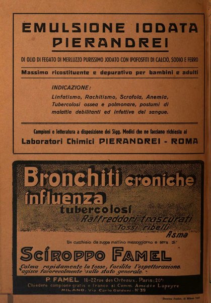 Rivista di patologia e clinica della tubercolosi organo ufficiale della Società italiana fascista di studi scientifici sulla tubercolosi