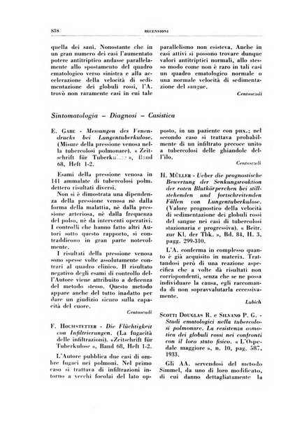 Rivista di patologia e clinica della tubercolosi organo ufficiale della Società italiana fascista di studi scientifici sulla tubercolosi