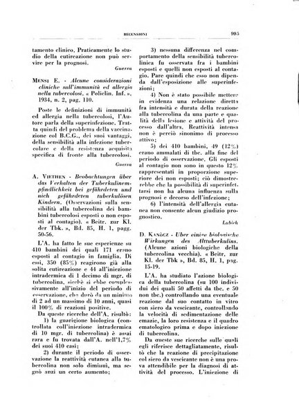 Rivista di patologia e clinica della tubercolosi organo ufficiale della Società italiana fascista di studi scientifici sulla tubercolosi