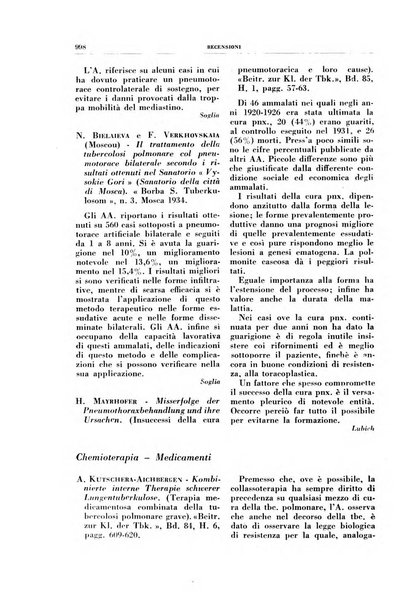 Rivista di patologia e clinica della tubercolosi organo ufficiale della Società italiana fascista di studi scientifici sulla tubercolosi