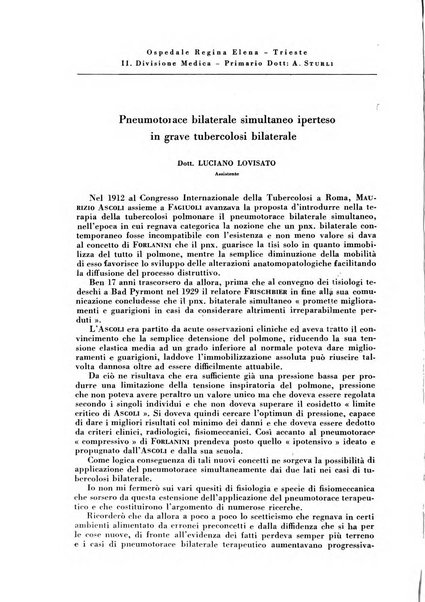 Rivista di patologia e clinica della tubercolosi organo ufficiale della Società italiana fascista di studi scientifici sulla tubercolosi