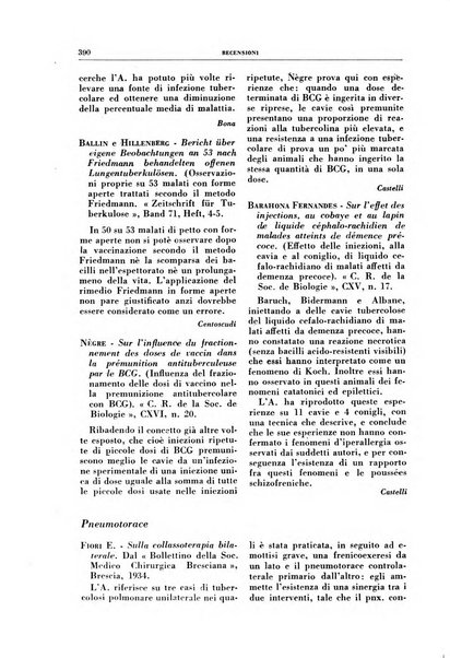 Rivista di patologia e clinica della tubercolosi organo ufficiale della Società italiana fascista di studi scientifici sulla tubercolosi