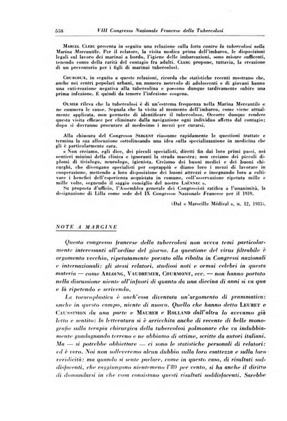 Rivista di patologia e clinica della tubercolosi organo ufficiale della Società italiana fascista di studi scientifici sulla tubercolosi