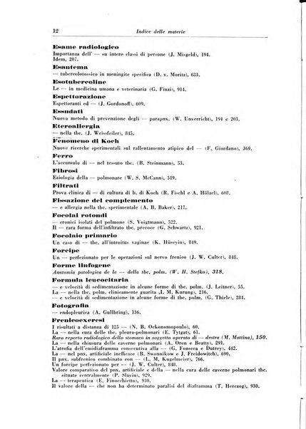 Rivista di patologia e clinica della tubercolosi organo ufficiale della Società italiana fascista di studi scientifici sulla tubercolosi