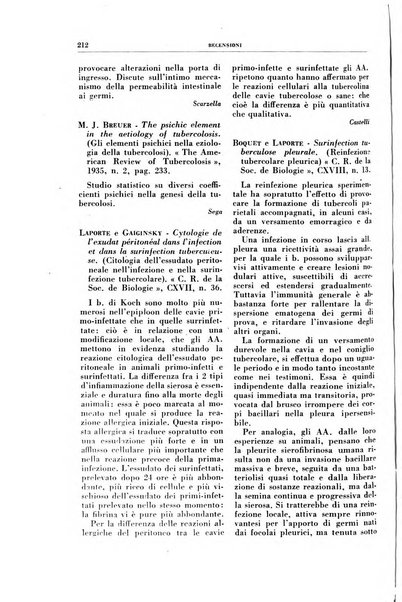 Rivista di patologia e clinica della tubercolosi organo ufficiale della Società italiana fascista di studi scientifici sulla tubercolosi