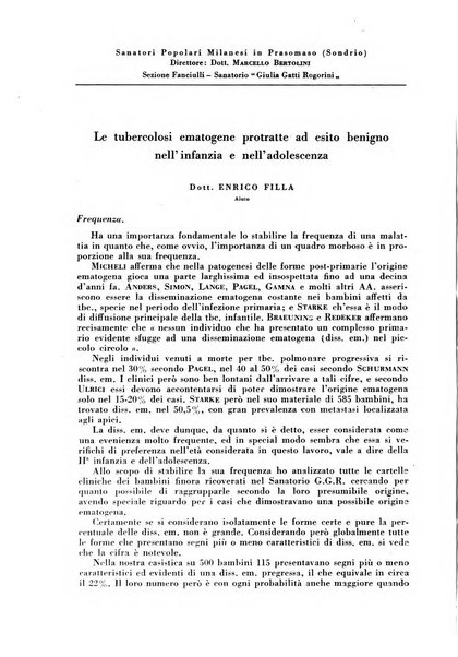 Rivista di patologia e clinica della tubercolosi organo ufficiale della Società italiana fascista di studi scientifici sulla tubercolosi