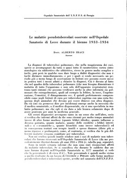 Rivista di patologia e clinica della tubercolosi organo ufficiale della Società italiana fascista di studi scientifici sulla tubercolosi