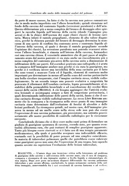 Rivista di patologia e clinica della tubercolosi organo ufficiale della Società italiana fascista di studi scientifici sulla tubercolosi