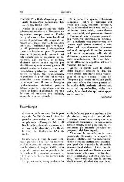 Rivista di patologia e clinica della tubercolosi organo ufficiale della Società italiana fascista di studi scientifici sulla tubercolosi