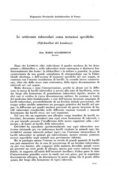 Rivista di patologia e clinica della tubercolosi organo ufficiale della Società italiana fascista di studi scientifici sulla tubercolosi