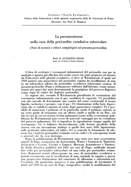 Rivista di patologia e clinica della tubercolosi organo ufficiale della Società italiana fascista di studi scientifici sulla tubercolosi