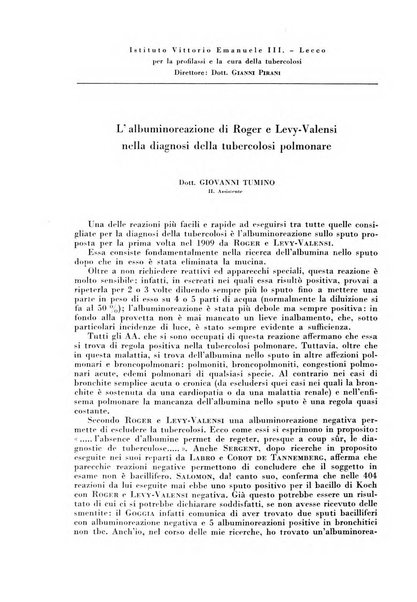 Rivista di patologia e clinica della tubercolosi organo ufficiale della Società italiana fascista di studi scientifici sulla tubercolosi