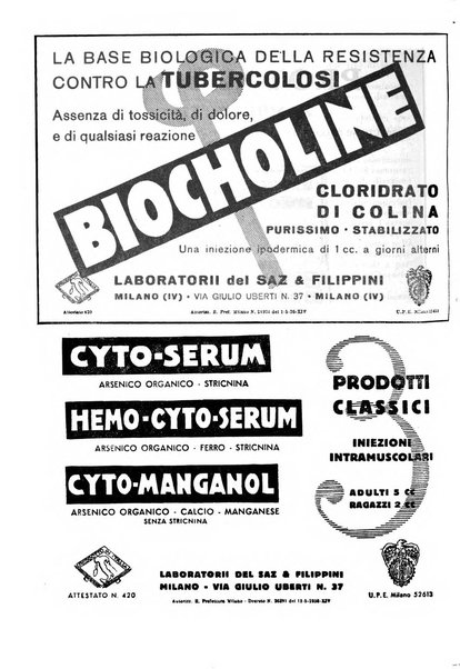 Rivista di patologia e clinica della tubercolosi organo ufficiale della Società italiana fascista di studi scientifici sulla tubercolosi