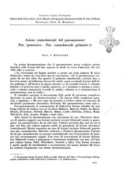 Rivista di patologia e clinica della tubercolosi organo ufficiale della Società italiana fascista di studi scientifici sulla tubercolosi