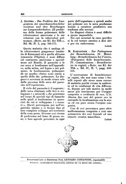 Rivista di patologia e clinica della tubercolosi organo ufficiale della Società italiana fascista di studi scientifici sulla tubercolosi