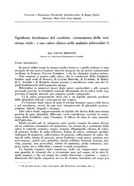 Rivista di patologia e clinica della tubercolosi organo ufficiale della Società italiana fascista di studi scientifici sulla tubercolosi