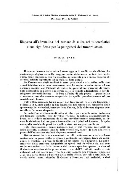 Rivista di patologia e clinica della tubercolosi organo ufficiale della Società italiana fascista di studi scientifici sulla tubercolosi