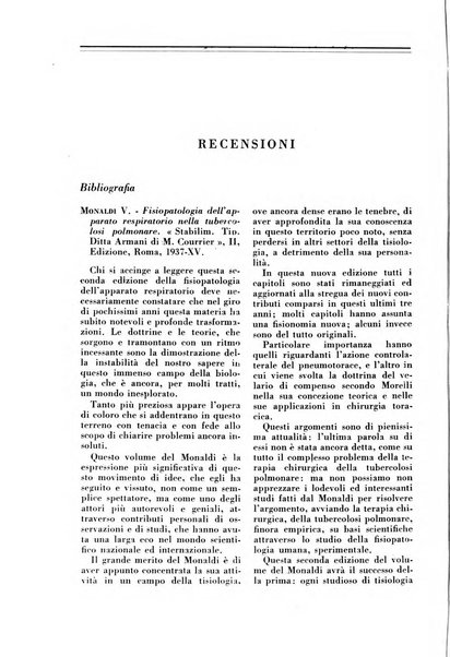 Rivista di patologia e clinica della tubercolosi organo ufficiale della Società italiana fascista di studi scientifici sulla tubercolosi