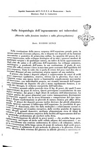 Rivista di patologia e clinica della tubercolosi organo ufficiale della Società italiana fascista di studi scientifici sulla tubercolosi