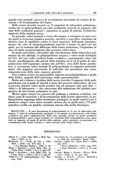 Rivista di patologia e clinica della tubercolosi organo ufficiale della Società italiana fascista di studi scientifici sulla tubercolosi