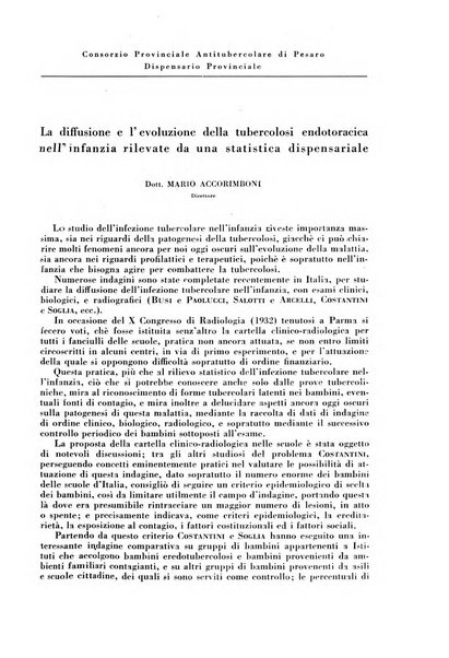 Rivista di patologia e clinica della tubercolosi organo ufficiale della Società italiana fascista di studi scientifici sulla tubercolosi