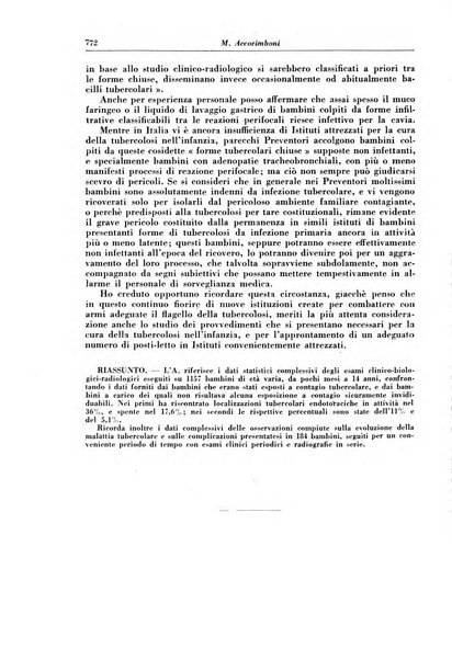 Rivista di patologia e clinica della tubercolosi organo ufficiale della Società italiana fascista di studi scientifici sulla tubercolosi