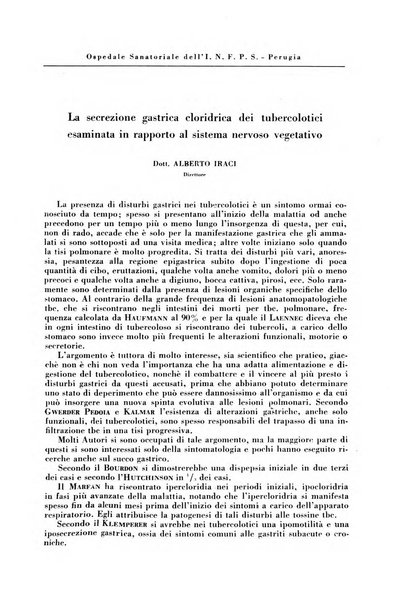 Rivista di patologia e clinica della tubercolosi organo ufficiale della Società italiana fascista di studi scientifici sulla tubercolosi