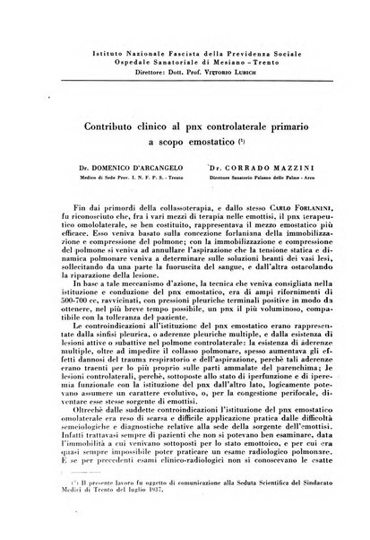 Rivista di patologia e clinica della tubercolosi organo ufficiale della Società italiana fascista di studi scientifici sulla tubercolosi