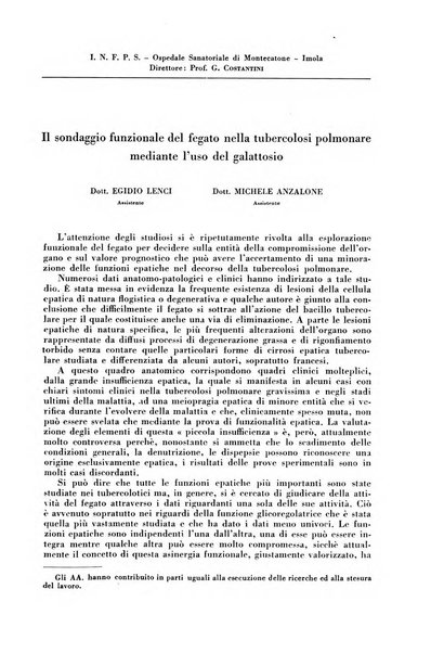 Rivista di patologia e clinica della tubercolosi organo ufficiale della Società italiana fascista di studi scientifici sulla tubercolosi