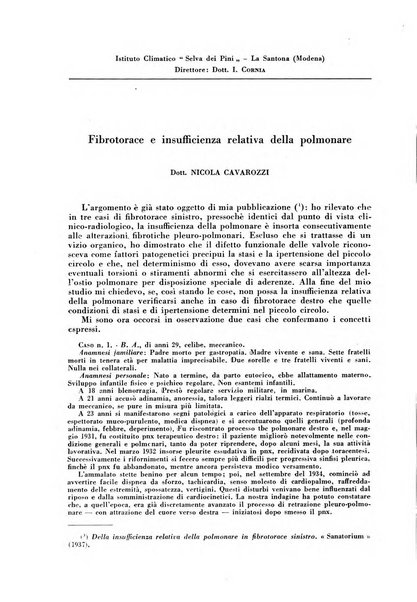 Rivista di patologia e clinica della tubercolosi organo ufficiale della Società italiana fascista di studi scientifici sulla tubercolosi