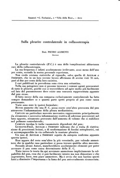 Rivista di patologia e clinica della tubercolosi organo ufficiale della Società italiana fascista di studi scientifici sulla tubercolosi